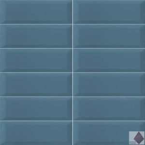 Настенная глянцевая синяя плитка Mainzu Plus Bissel Blu Grey 10x20