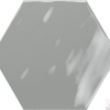 Глянцевая серая шестиугольная плитка для стен Ribesalbes Geometry Hex Grey 15х17.3