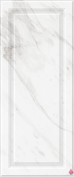 Гляцевая плитка буазери Gracia Ceramica Noir white wall 01 25x60