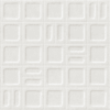 Белая плитка под мозаику Gravel Square White 40x120