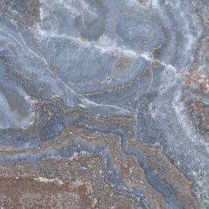 Голубая глянцевая плитка под камень Jewel Blue Pul. Rect. 60x120