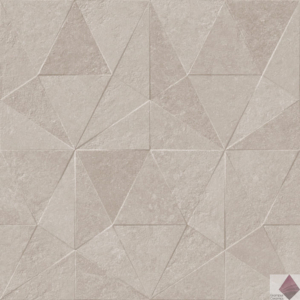 Серая плитка рисунок геометрия Porcelanosa Thao Verbier Silver 59.6x59.6