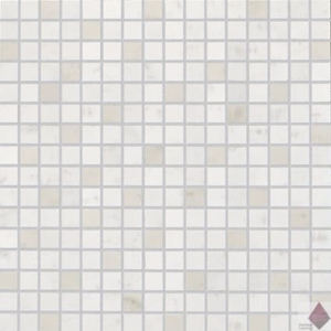 Белая мозаика для душа Fap Roma Diamond Carrara Mosaico 30.5x30.5