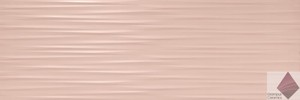 Розовая плитка для стен Porcelanite Dos Trent 9532 Coral Relieve 30x90