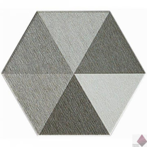Плитка шестигранник для пола и стен Monopole Diamond Grey 20x24