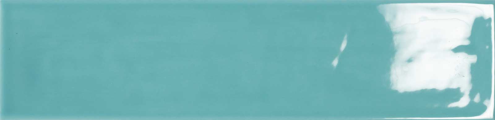 Бирюзовая плитка под кирпичик Tau Ceramica Maiolica Aquamarine Gloss 7.5x30