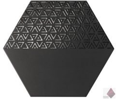 Чёрная плитка сотами Opal Deco Black 28.5x33