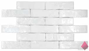 Белая плитка под кирпич Pamesa Brickwall Blanco 7x28