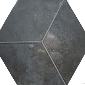 Плитка глянцевая шестиугольная Pamesa Kingsbury Grafito Hex 19.8x22.8