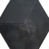 Черная глянцевая плитка сотами Pamesa Kingsbury Negro Hex 19.8x22.8