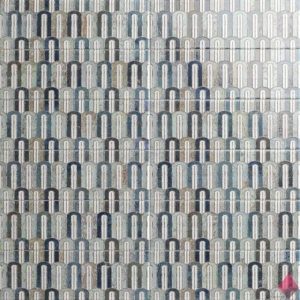 Глянцевая плитка с узором Mainzu Bellagio Arco Blu 10x30