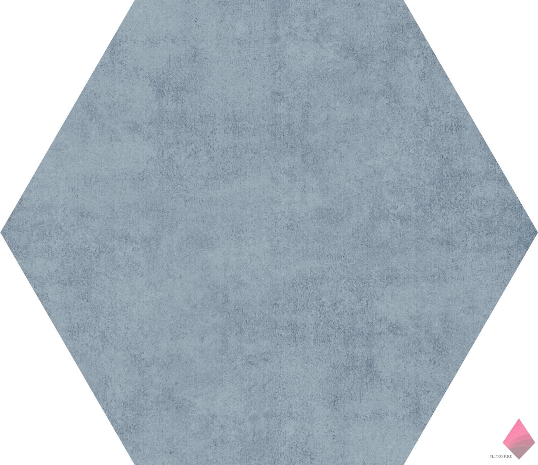 Голубая плитка сотами Pamesa At.Hex Alpha Azul 25.8x29