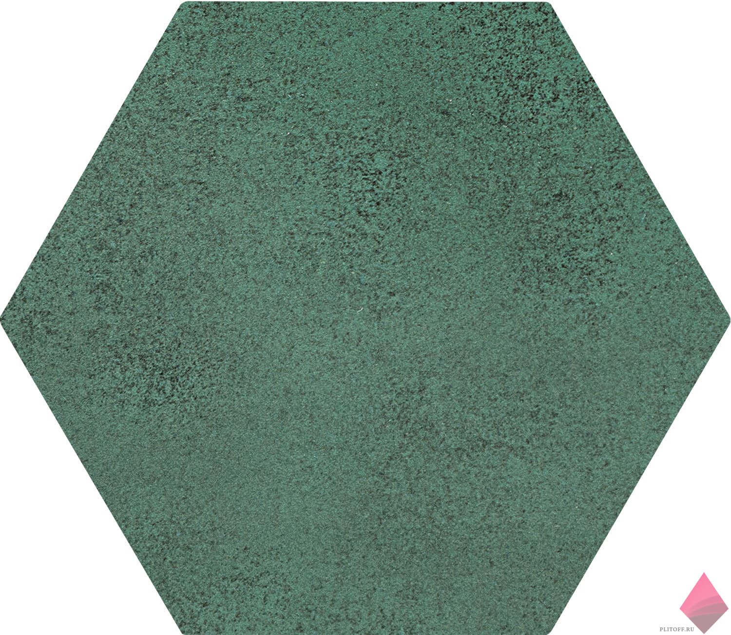 Зелёная плитка соты Burano Green Hex 11x12.5