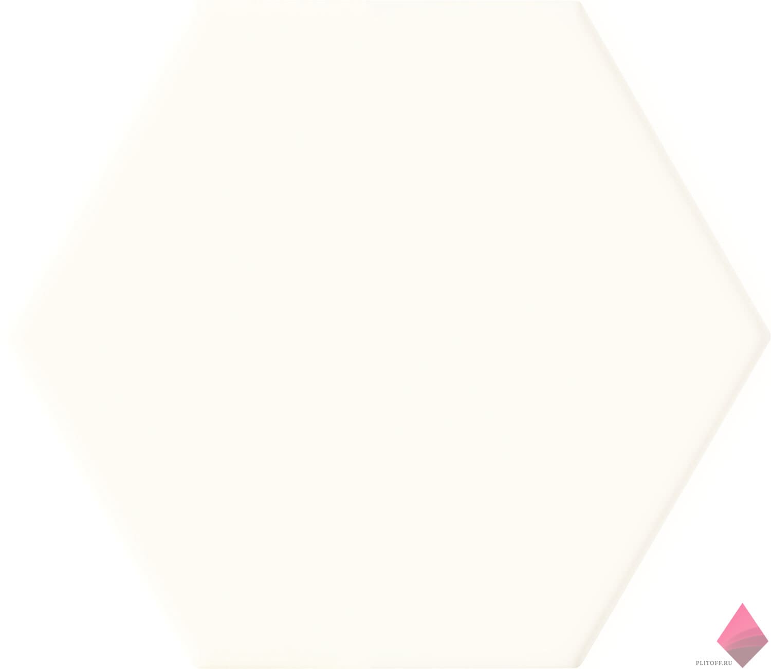 Белая плитка сотами Burano White Hex 11x12.5