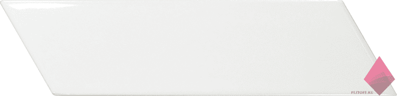 Equipe Chevron Wall White Right 5.2x18.6