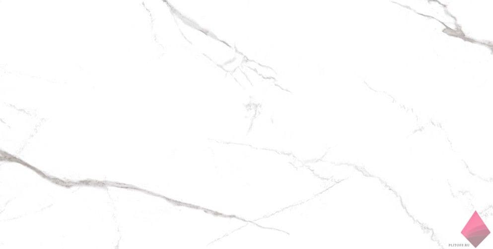 Белая глянцевая плитка QUA Granite Bianco River 60x120