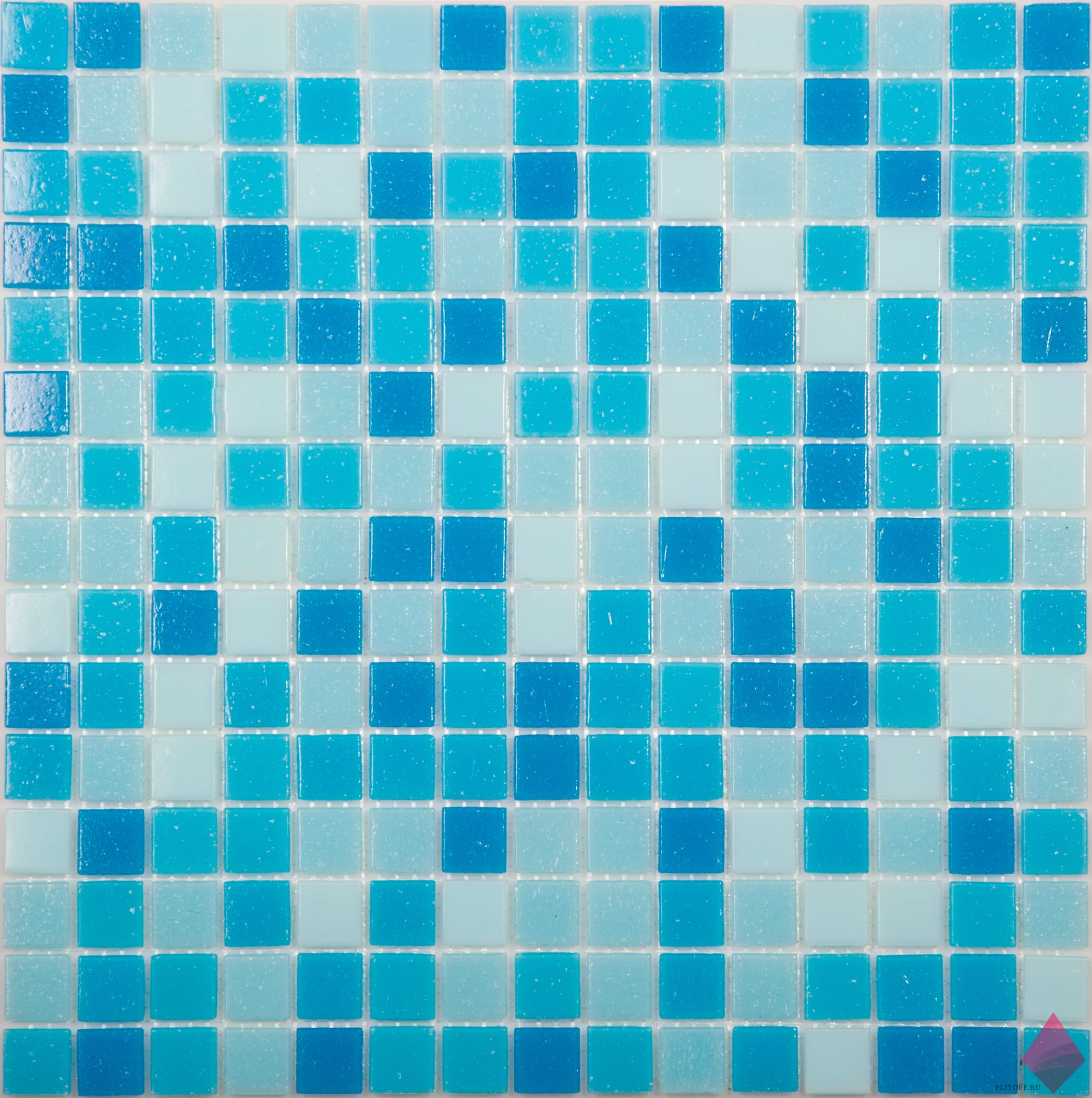 Мозаика голубая MIX1 NSmosaic 32.7x32.7