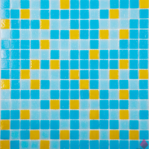 Желто-голубая мозаика MIX10 NSmosaic 32.7X32.7