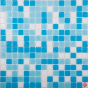 Голубая мозаика MIX2 32.7x32.7 Nsmosaic Econom