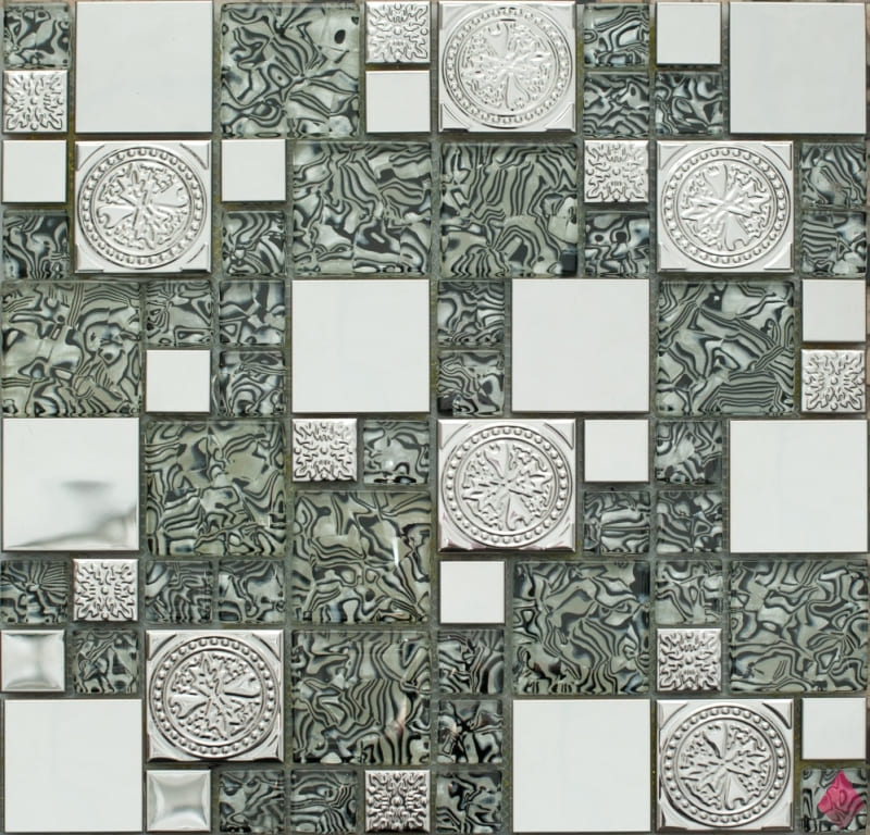 Мозаика из стекла и металла MS-620 30x30 NSmosaic