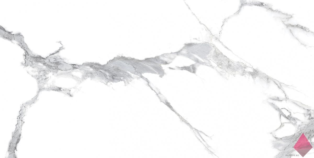 Белая плитка Laparet Statuario Crown 60x120