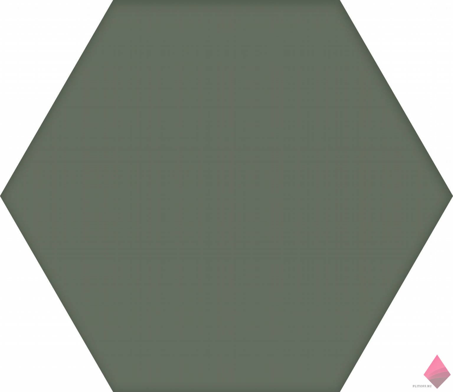 Зеленая плитка соты Codicer Basic Moss Hex 22x25