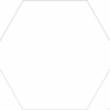 Белая плитка шестигранник Codicer Basic White Hex 22x25