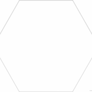 Белая плитка шестигранник Codicer Basic White Hex 22x25