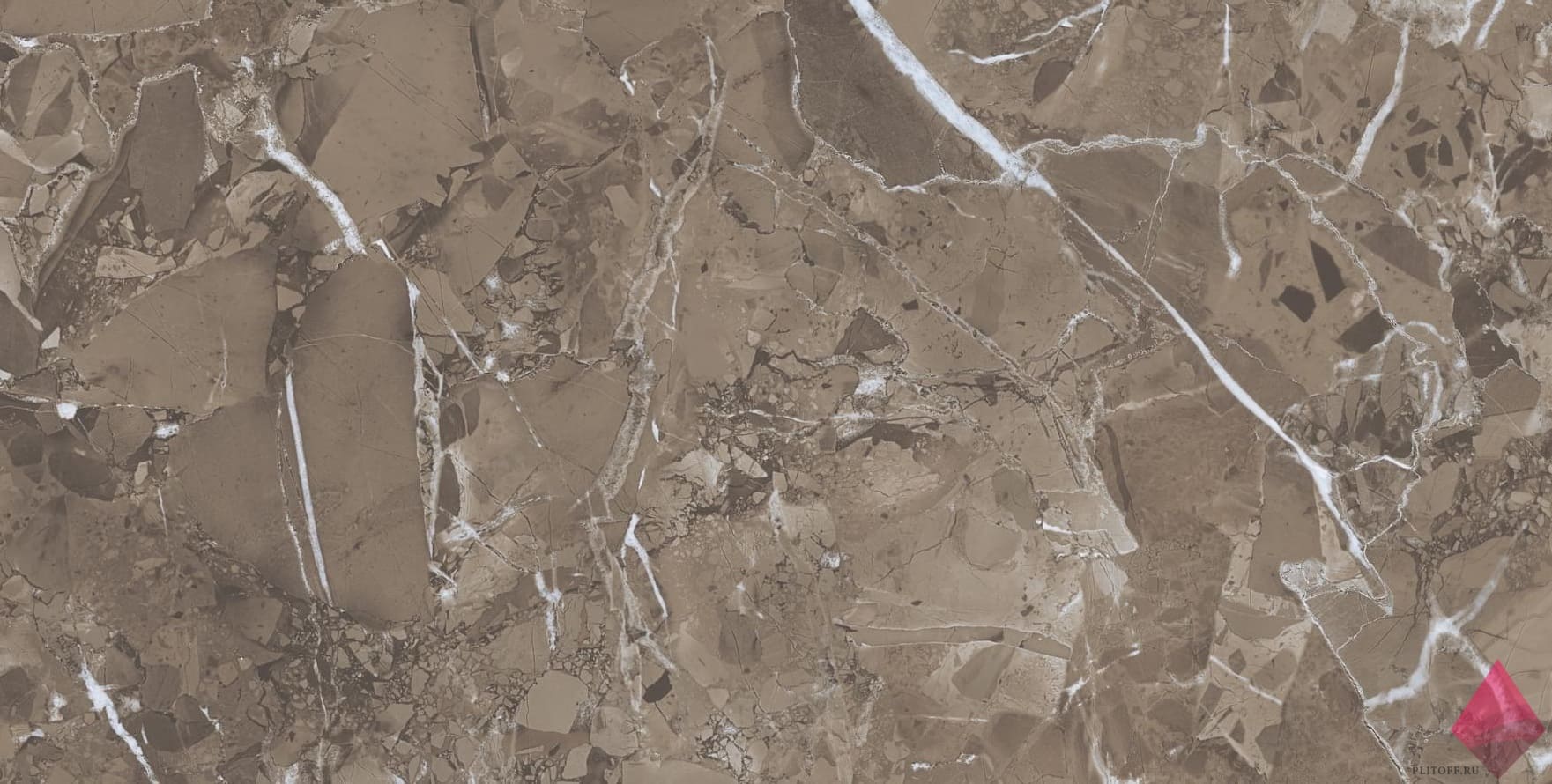 Плитка под мрамор Cube Ceramica Royal Marble Brown 60x120