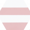 Розовая плитка соты Codicer Porto Capri Pink 25x22