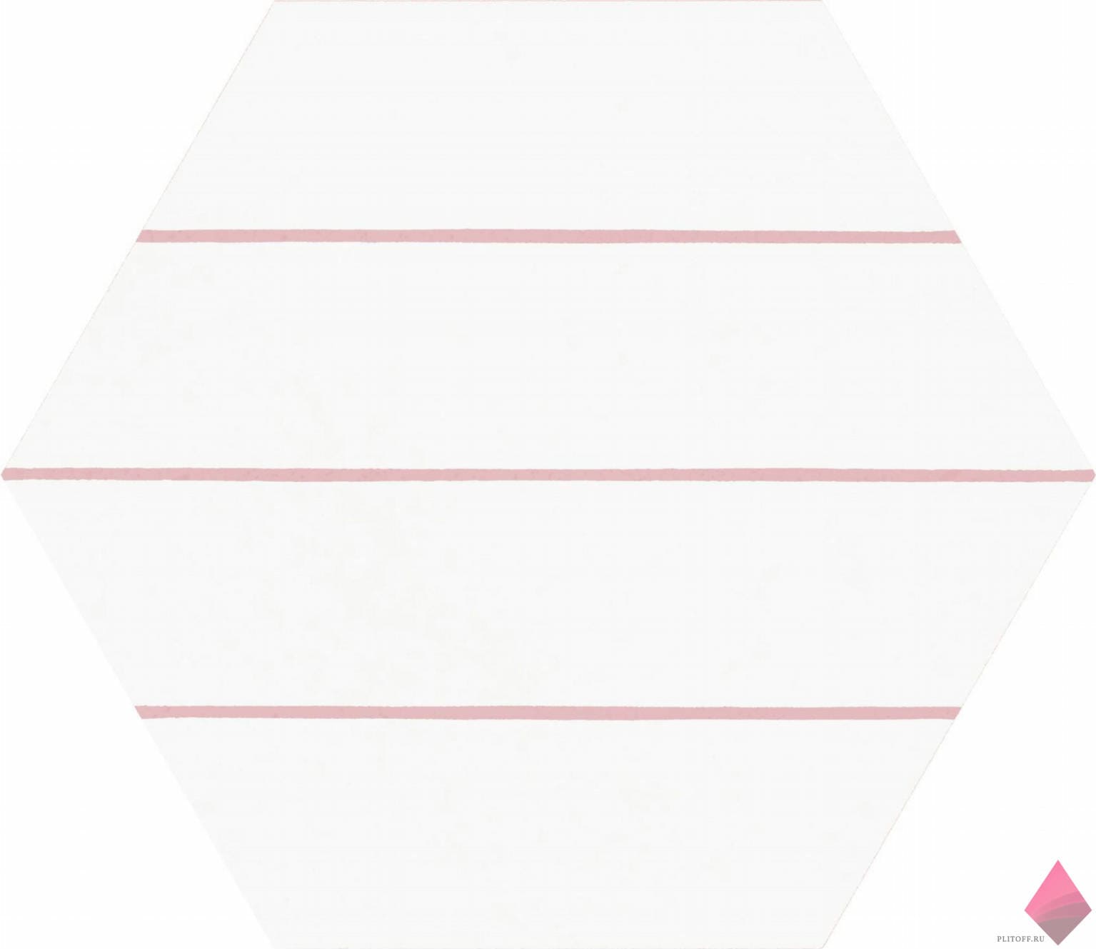 Белая плитка соты Codicer Porto Savona Pink 25x22