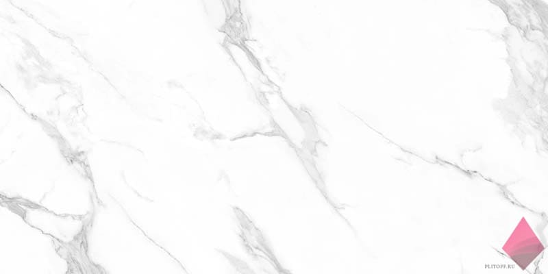 Глянцевая плитка под мрамор Italica Amiata White 60x120
