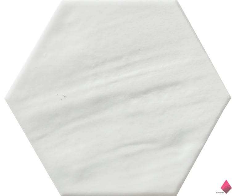 Белая плитка шестигранник Ecoceramic Chiara Blanco 20x24