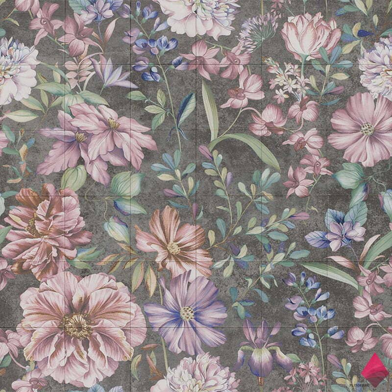 Панно с цветами Murales Garden Mainzu 120x120