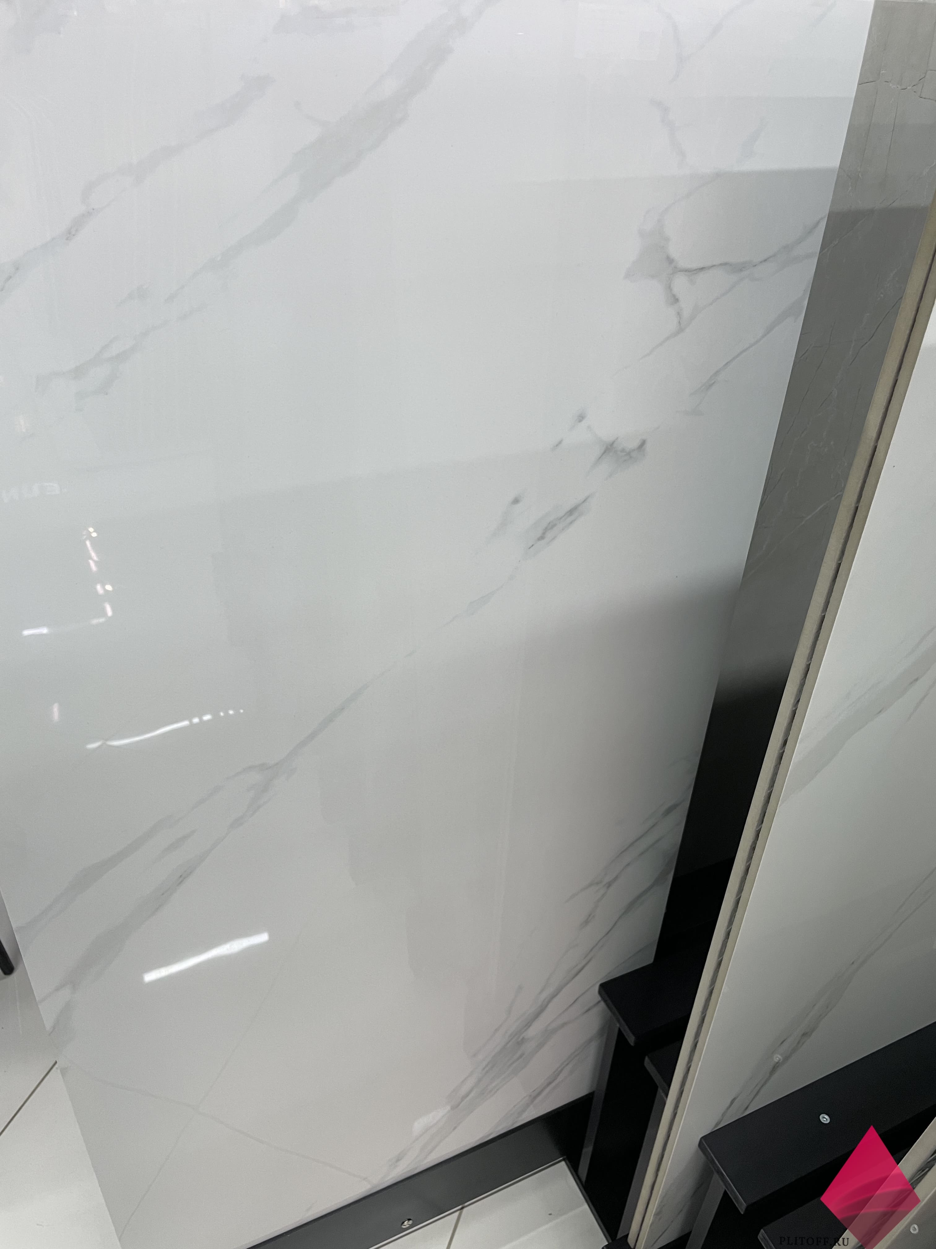 Белая плитка под мрамор Art Ceramic Glaciar White 60x120