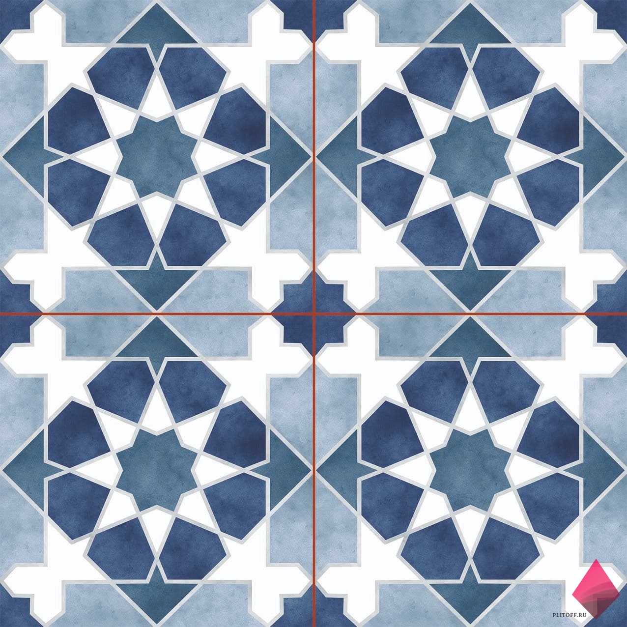 Голубая плитка для пола