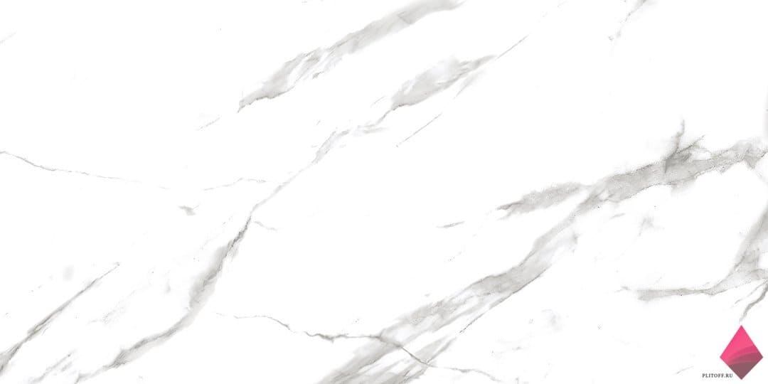 Белая плитка под мрамор Ocean Ceramics Valeria 60x120