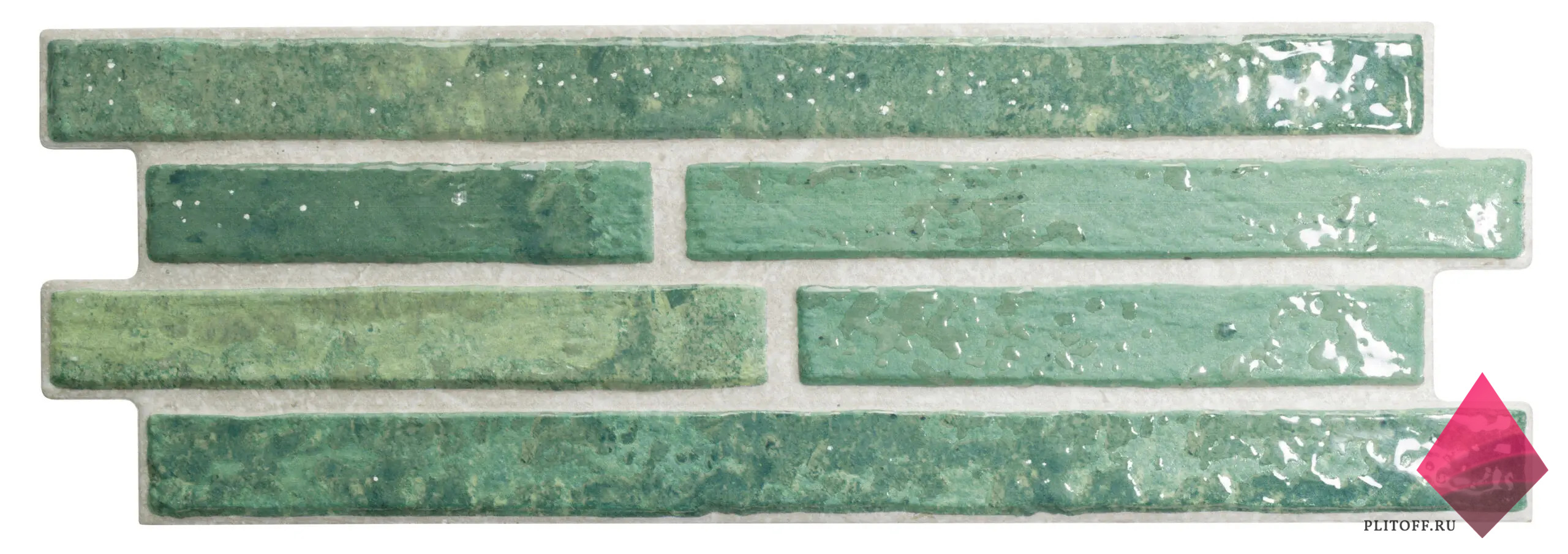 Зеленая плитка Harlem Garden 15x45