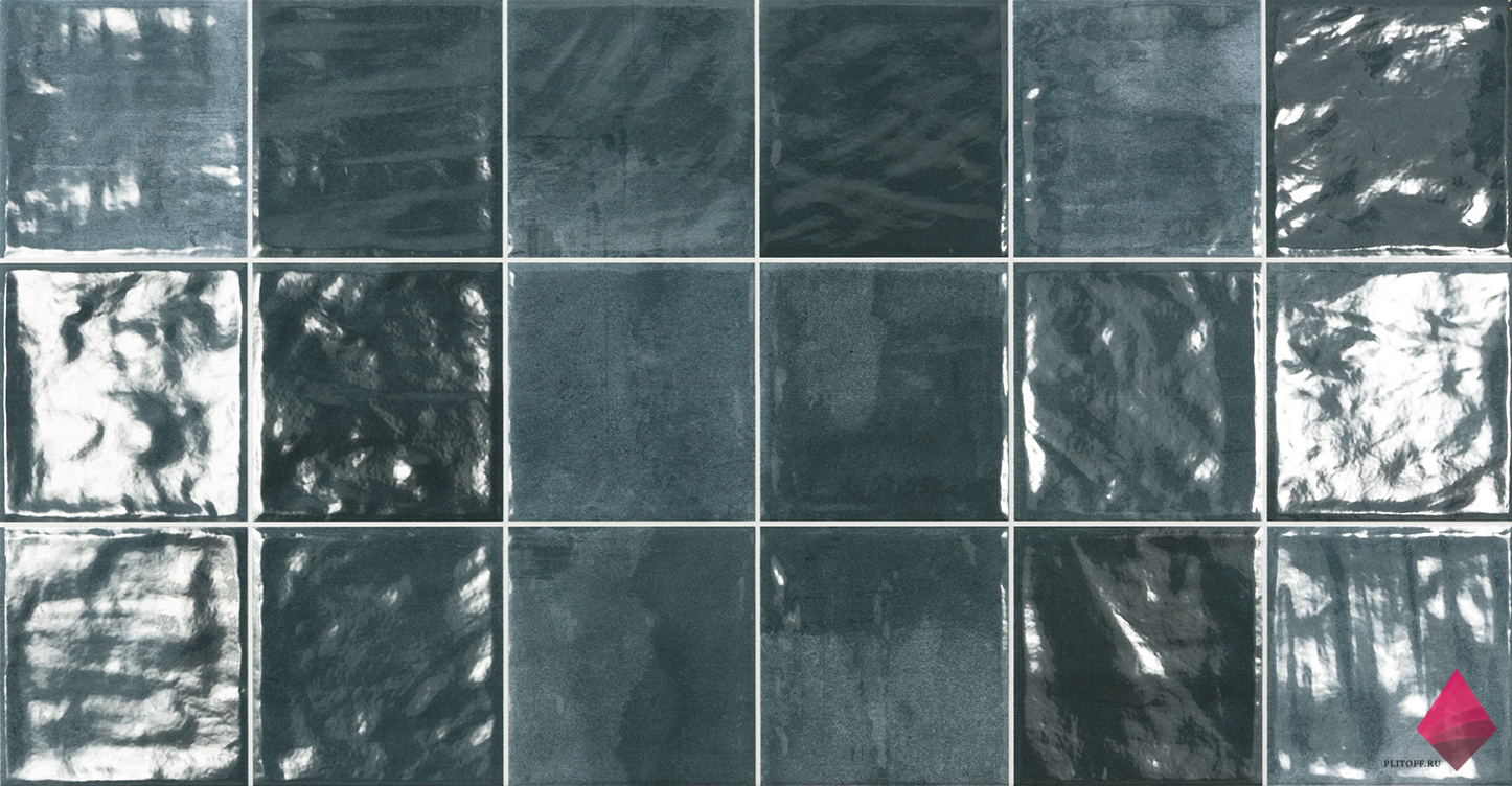 Синяя глянцевая плитка