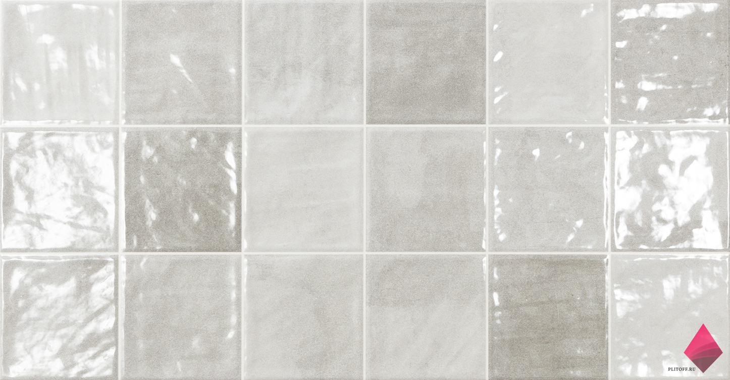 Серая настенная плитка