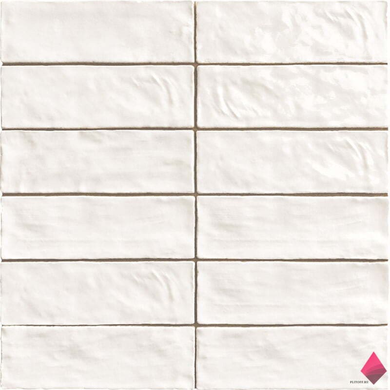 Белая плитка для стен 6.5х20