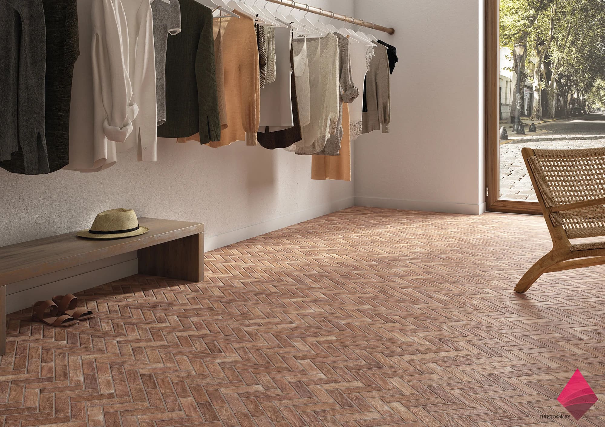 Утолщенная плитка для пола