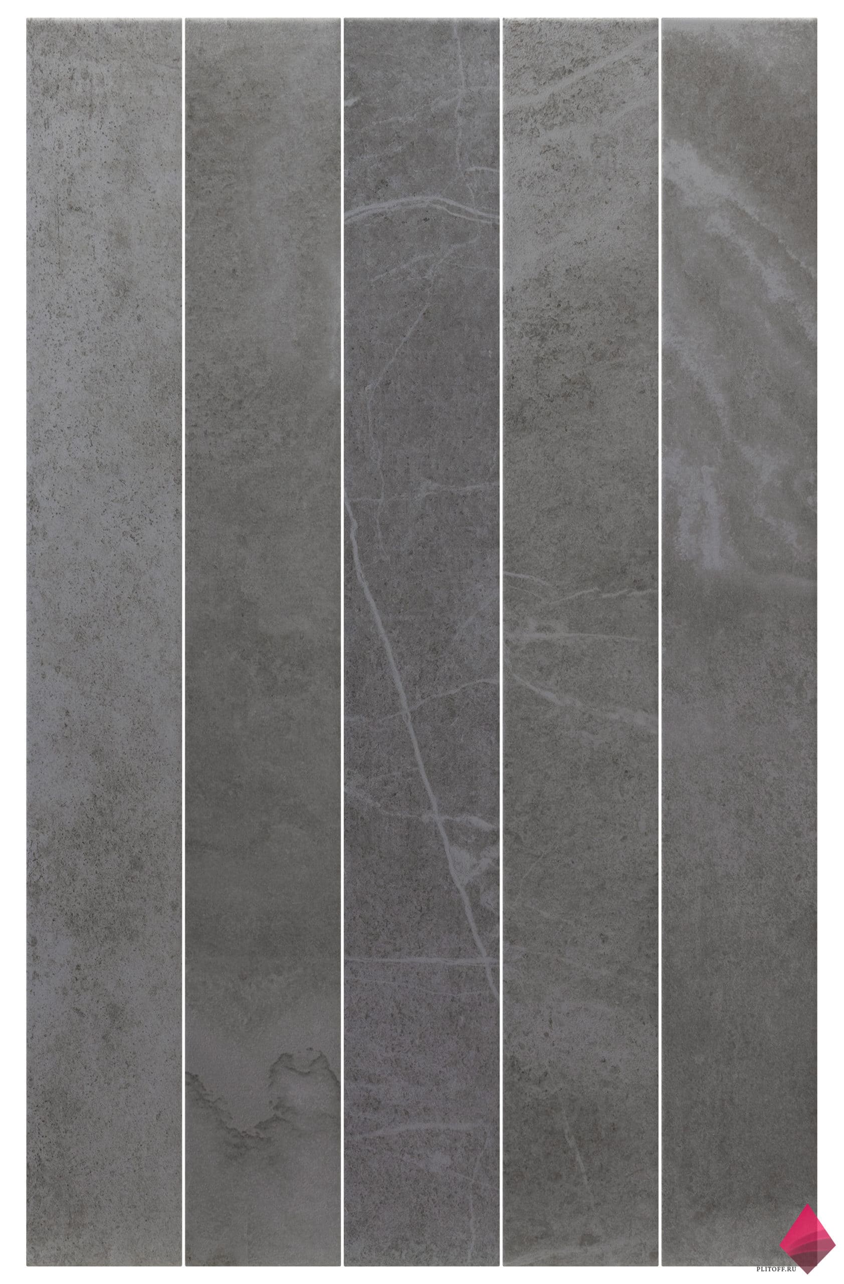 Marmoris Anthracite 7.5×60 Темная плитка под мрамор