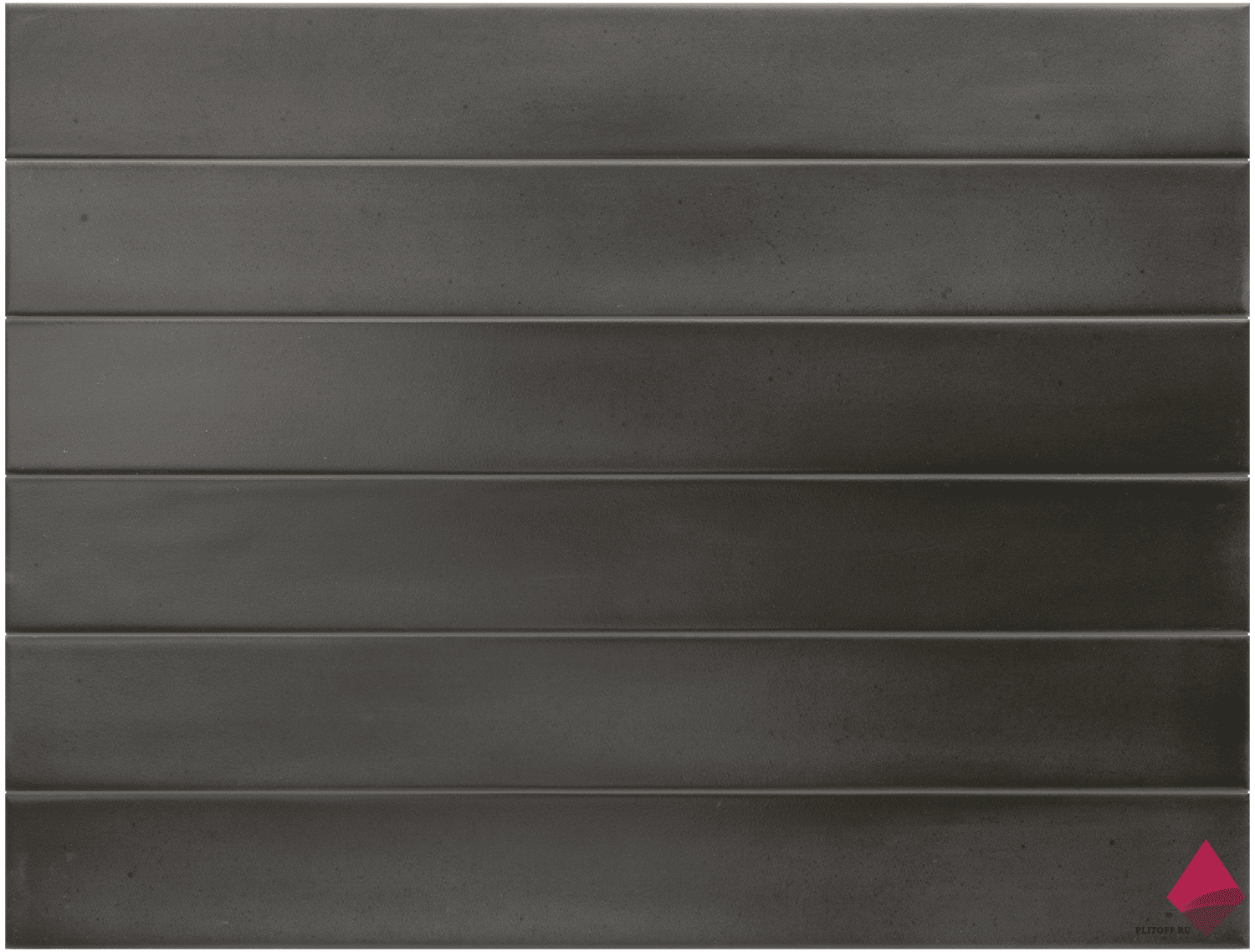 Massimo Dark Black 5х40 Черная плитка настенная фото