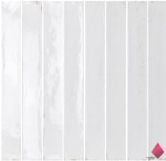 Белая плитка узкая Monopole Cerdena Bianca 5x40