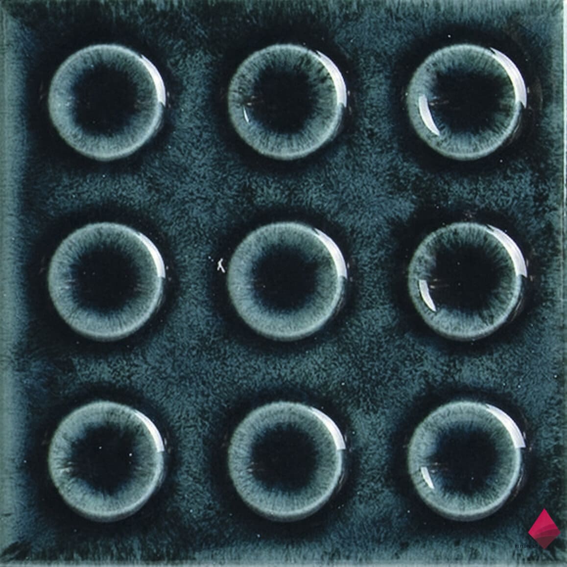 ACRUX ZAFIRE 10X10 Синяя глянцевая плитка фото