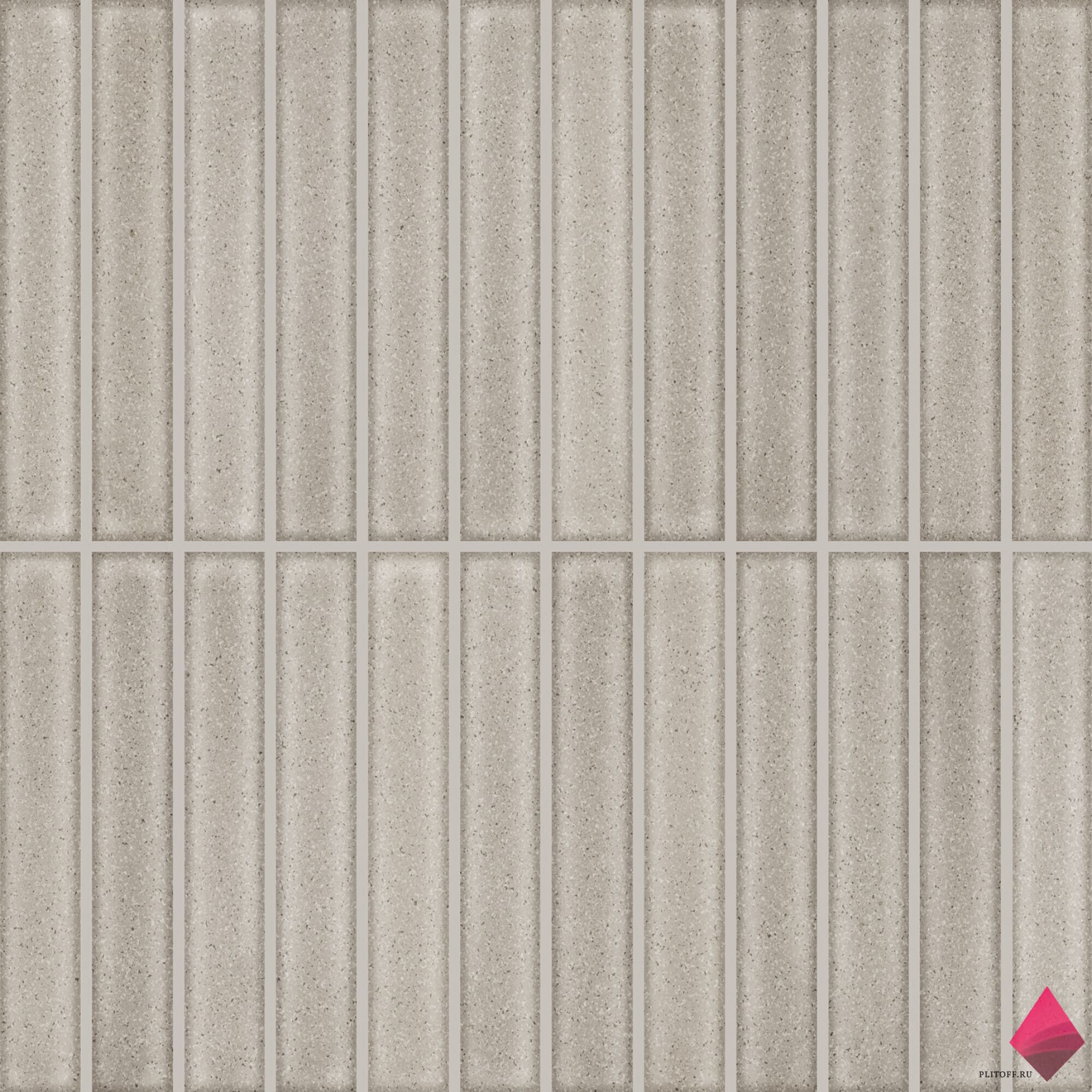 CRISP TAUPE 20X20 Глянцевая плитка рейками