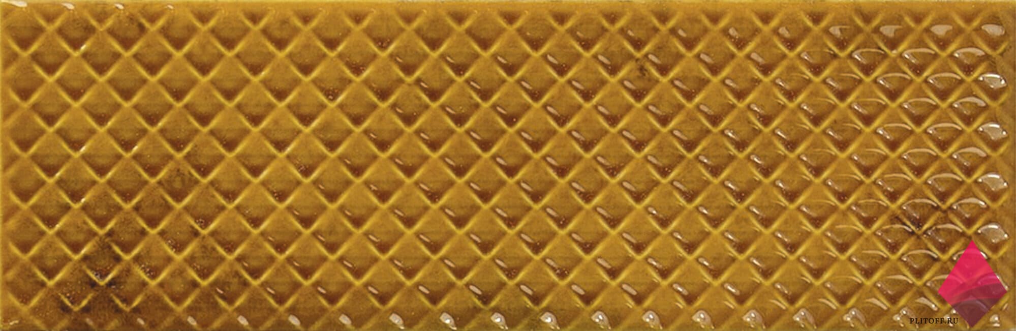 MIMOSA AMBER 6,5X20 Желтая плитка под кирпич фото