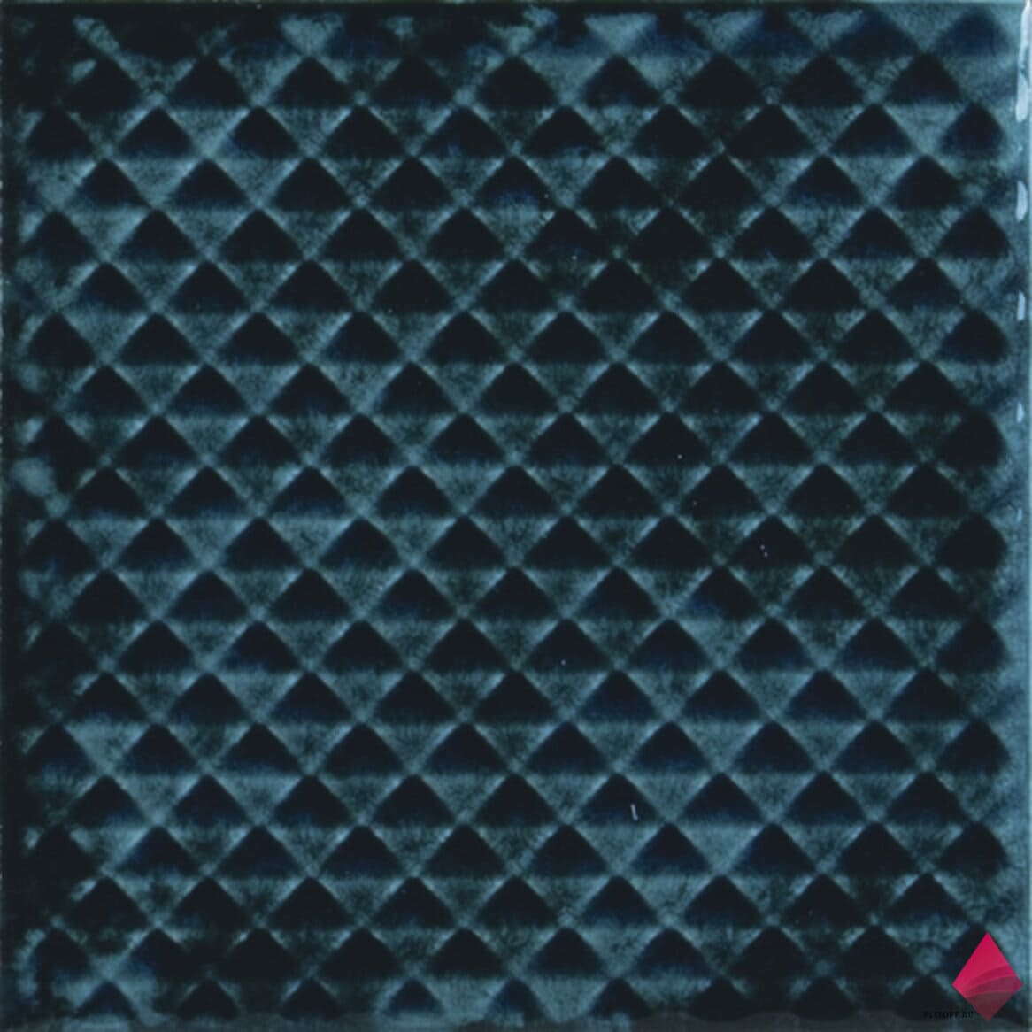 MIMOSA ZAFIRE 10X10 Синяя настенная плитка фото