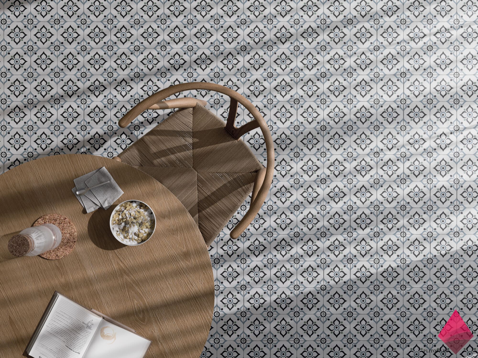 Напольная плитка с рисунком